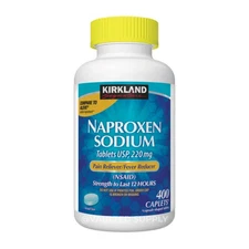 Kirkland Signature Naproxen Sodium, 220 mg, 400 Caplets EXP 06/2026