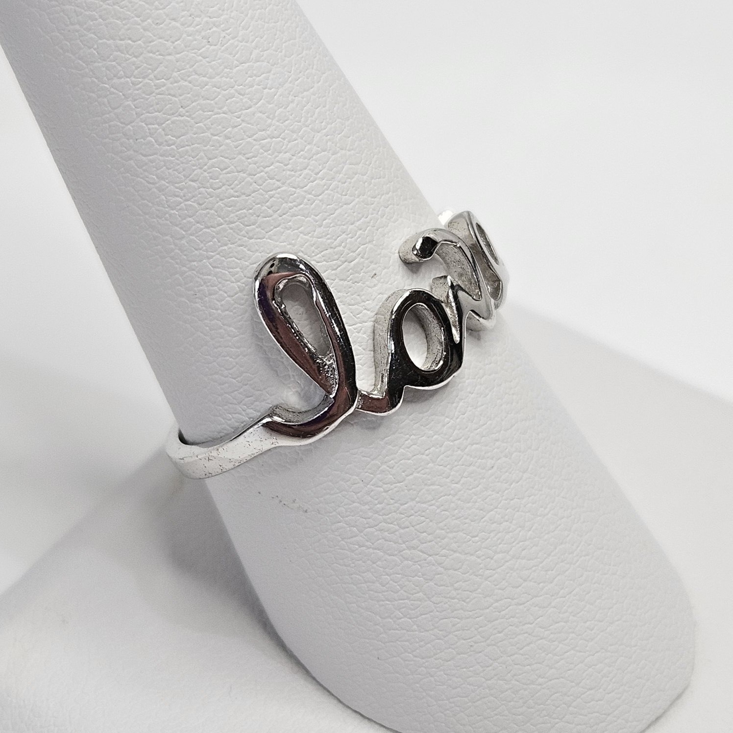 Love Cursive Script Wrap Promise Ring In 925 Ster… - image 2