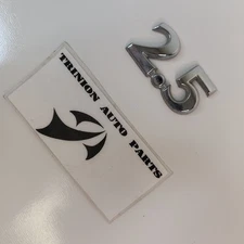 1999-2009 Jaguar X-Type 2.5 Trunk Emblem Nameplate Number 2.5 Chrome OEM