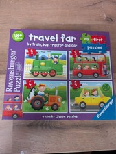 neu Ravensburger my first puzzles 2,3,4,5 Teile Travel Far