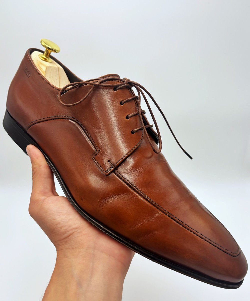 Brown Boss Derby Schuhe Hugo Boss Made In Italy Leather Derby
