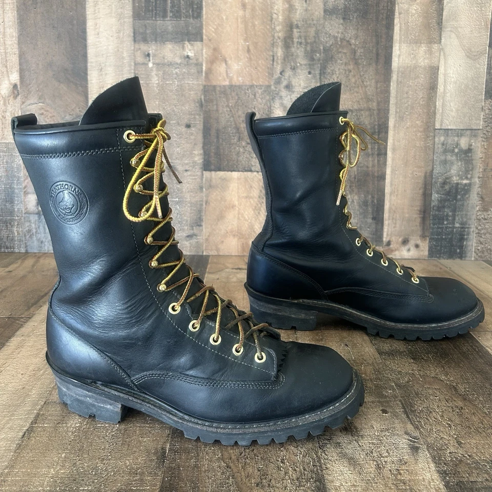 Whites Hathorn Explorer H7809 Logger Packer Plain Toe Work Boots Mens 12 D - Image 2 of 4