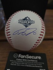 AUTO FANATICS TREY YESAVAGE TORONTO BLUE JAYS 2025 WORLD SERIES BASEBALL