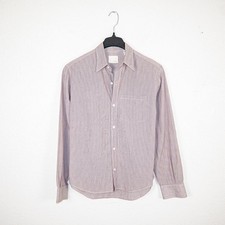 BAND OF OUTSIDERS Men's Button up Shirt Red striped cotton size Medium