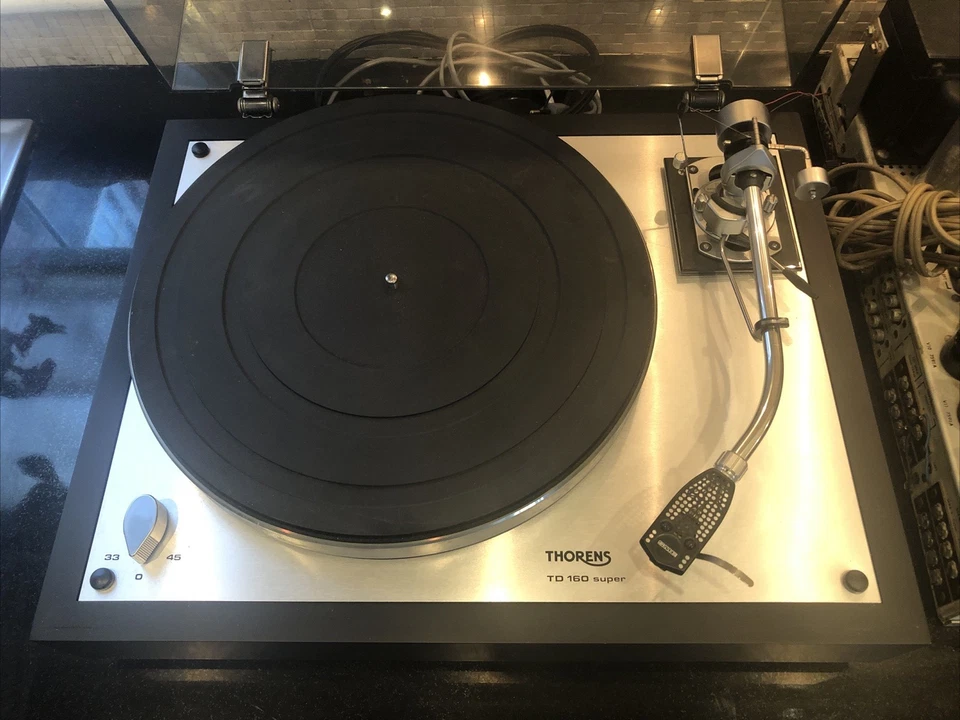 Thorens TD160 Super Turntable 110/220V SME 10" Tonearm Sonus 5 Cartridge Perfect - Image 3 of 4
