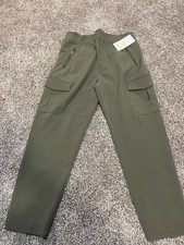 NWT Athleta Endless Cargo Pant Moss 16 Large Travel Comfort Casual