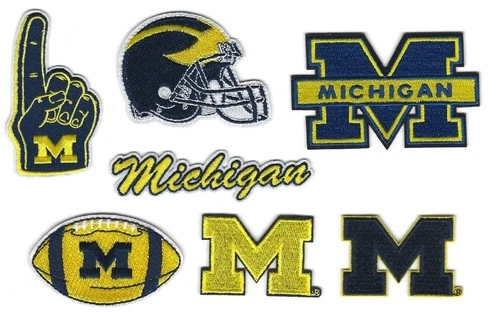 Michigan Wolverines College Sports Embroidered Iron On Patches - product listing photo