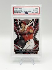 2021 TOPPS FINEST MIKE TROUT CAREER DIE-CUT #FCI-3 PSA 10 GEM MINT ANGELS POP 8