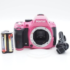 Pentax K-50 DSLR Camera Body Pink 5002 Shutter Count Used
