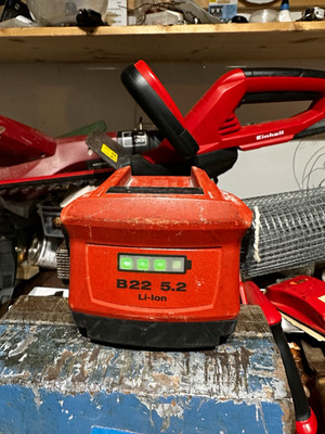Hilti B22 5.2 22V Li-Ion Akku 5,2 Ah rot Elektrowerkzeug-Akkupack