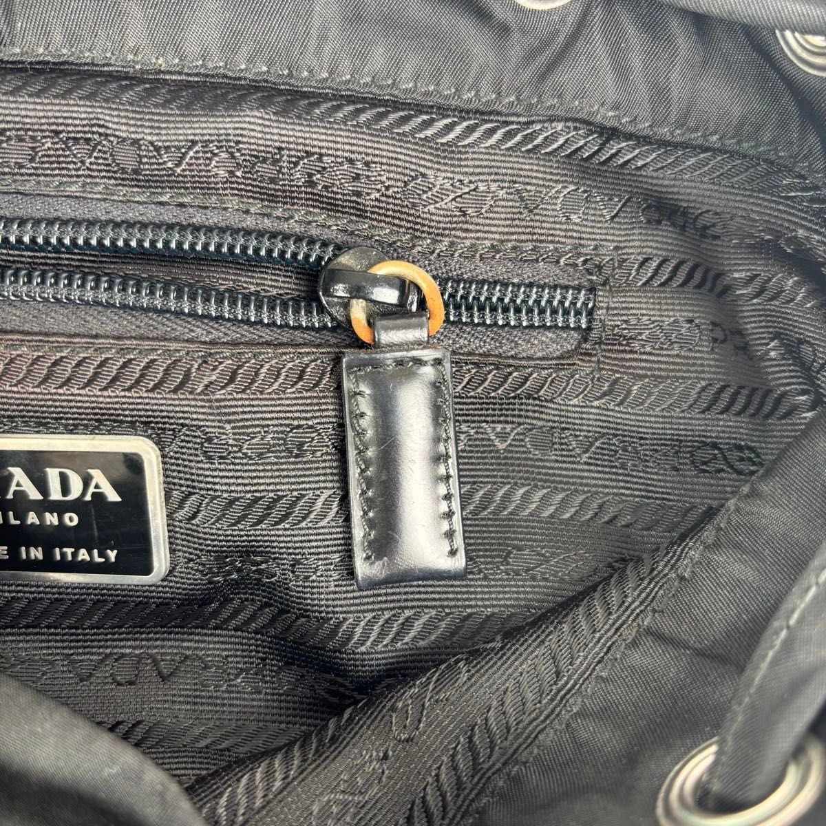 Excellent condition PRADA backpack drawstring tri… - image 13