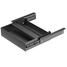Under Desk Drawer 15.2''x10''x2.8'' with Sliding Pencil Tray, Desk Mounted S...