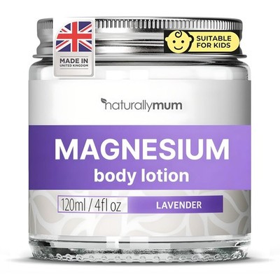 NaturallyMum Magnesium Body Lotion - Natural & Vegan Topical Magnesium Cream