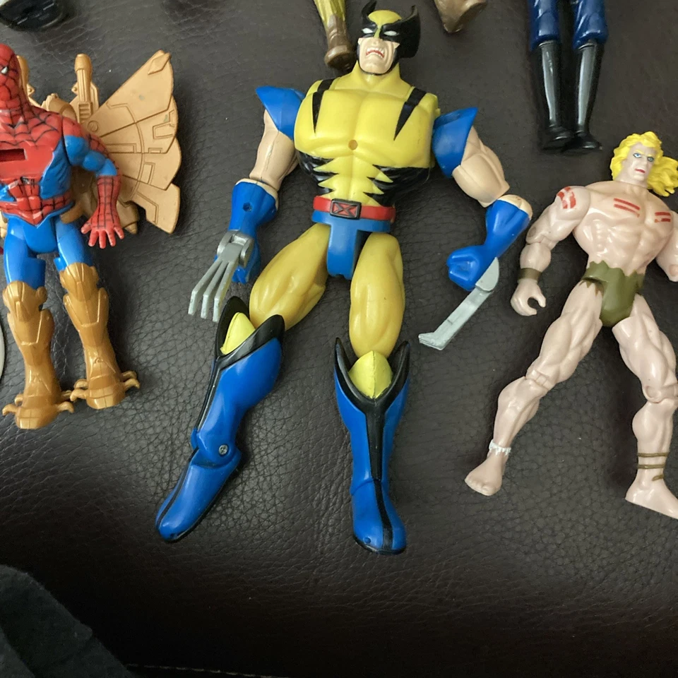 Toy Biz Человек-паук Винтаж, Росомаха Танос Капитан Америка Лот Игрушек - Изображение 3 из 4