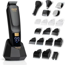 Beard Trimmer, 21 Piece All-in-One Mens Grooming Kit and Hair Clipper, Black 