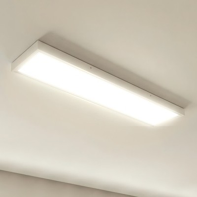 LED Panel Rasterleuchte 100x25cm 52W 6000lm Deckenleuchte Lampe mit Aufbaurahmen