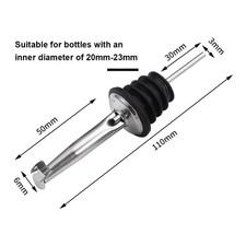 .Stainless Steel Oil Spout Liquor Pourers With Flip Lid Bottle Spout Speed