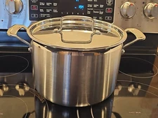 Cuisinart Stock Pot 8 Quart #766-24 Stainless Steel Cooking Stockpot with Lid