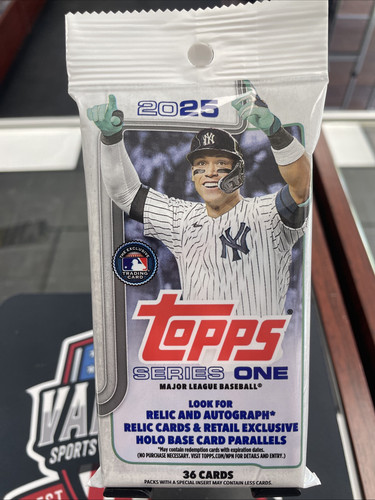 2025 Topps Series 1 Baseball EXCLUSIVE HUGE Sealed JUMBO FAT CELLO PACK-36 Cards
