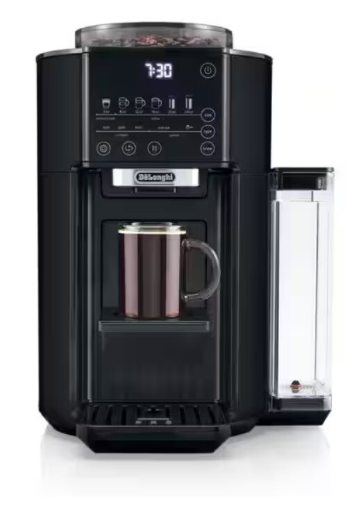 De'Longhi TrueBrew Automatic Drip Coffee Maker, Built in Burr Grinder