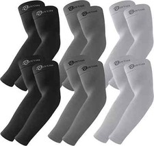 6 Pares De Mangas De Brazo Para Hombres Y Mujeres Proteccion Solar UV Brazos