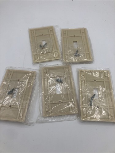 Vintage Leviton Lichtschalter Wandplatte Abdeckung Art Deco gerippt Neu in Verpackung - Bild 3 von 4