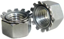 Stainless Steel Keps K-L lock Nut with free spinning washer 1/4-20 Qty 1000