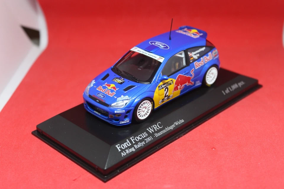 1/43 Ford Focus WRC (2001) - #2 Baumschlager/Wicha - MINICHAMPS - Immagine 2 di 4