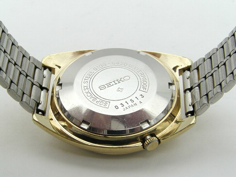 Seiko 5 Actus 6106-8420 Automatic Wrist Watch 23 Jewels