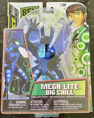 リリパットレーン108☆BIG BEN MEGA-LITE BIG CHILL Alien BEN 10 Lite Force Cartoon Network SEALED