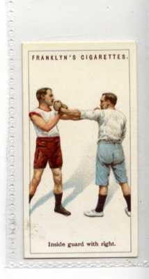 (Jd9533) FRANKLYN DAVEY, BOXEN, INNENSCHUTZ MIT RECHTS,1924,#6