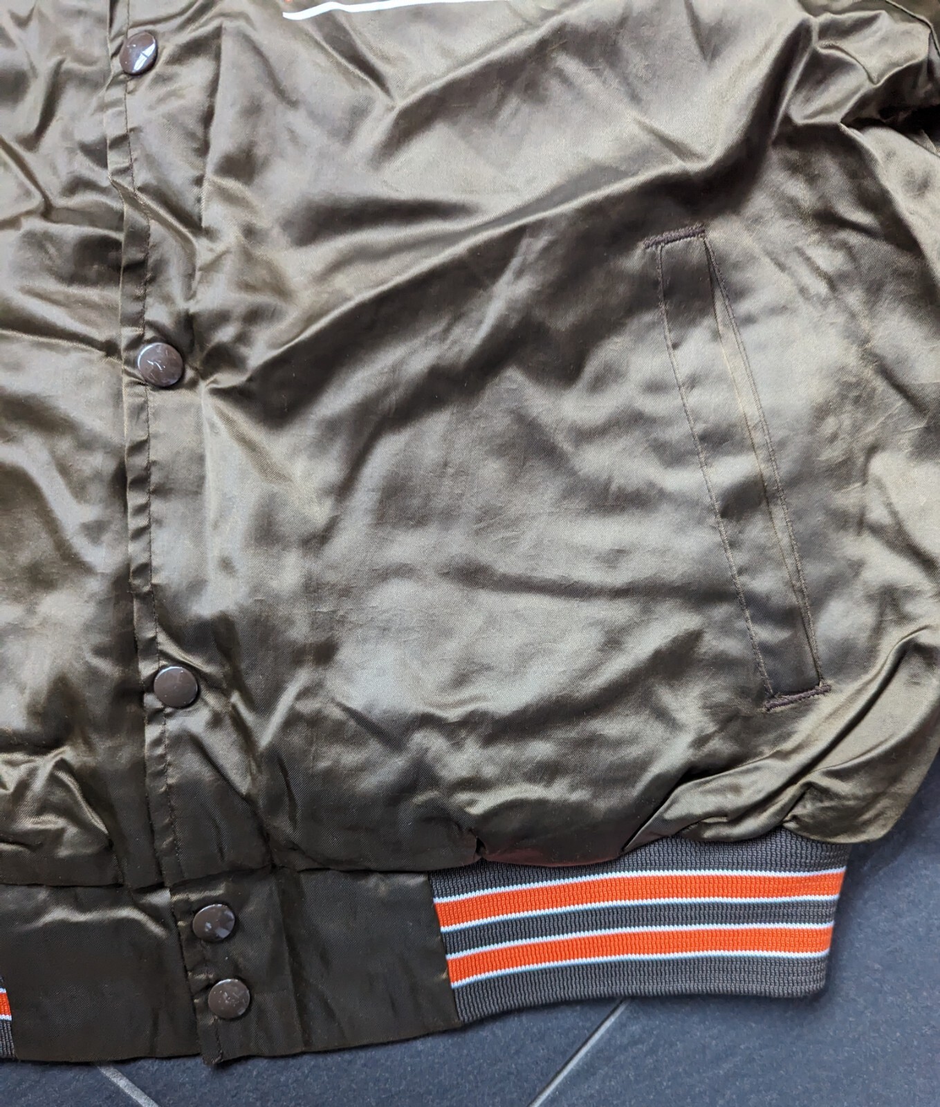 Cleveland Browns Chalk Line NFL Bomber Varsity Jacket Vintage 80's
