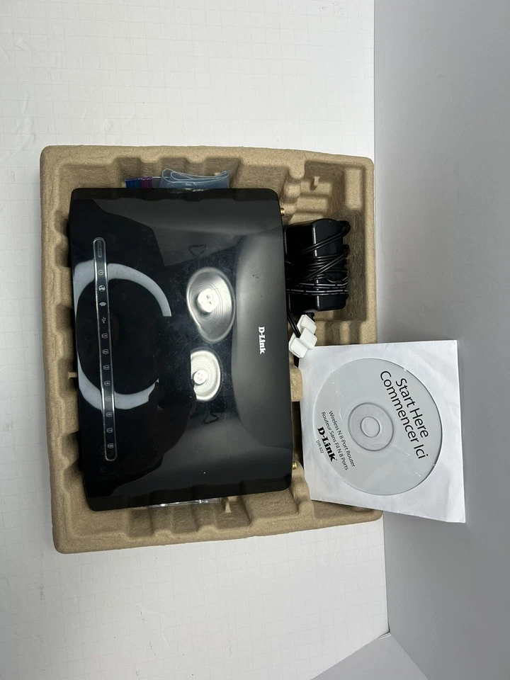 D-link Wireless Router DIR-632 - 8 Ethernet 10/100 Ports and WiFi - Image 4 of 4