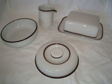 Thomas Scandic Shadow brauner Rand Teller Tasse Kanne Schale versch z. Auswahl 