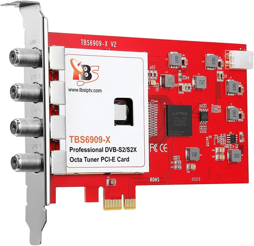 6909X DVB-S/S2/ S2X 8 Sintonizzatori PCI Express Scheda TV Digitale Satellitare per TV Live - Foto 2 di 12