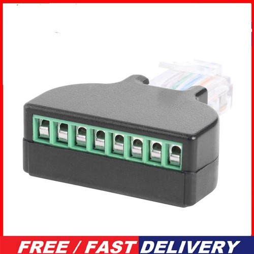 COVVY RJ45 Coupler, Female To 8 Pin Screw Term In Line Coupler Cat7 Cat6 Cat5 Cat5e Ethernet Cable Extender Adapter(Black - Foto 11