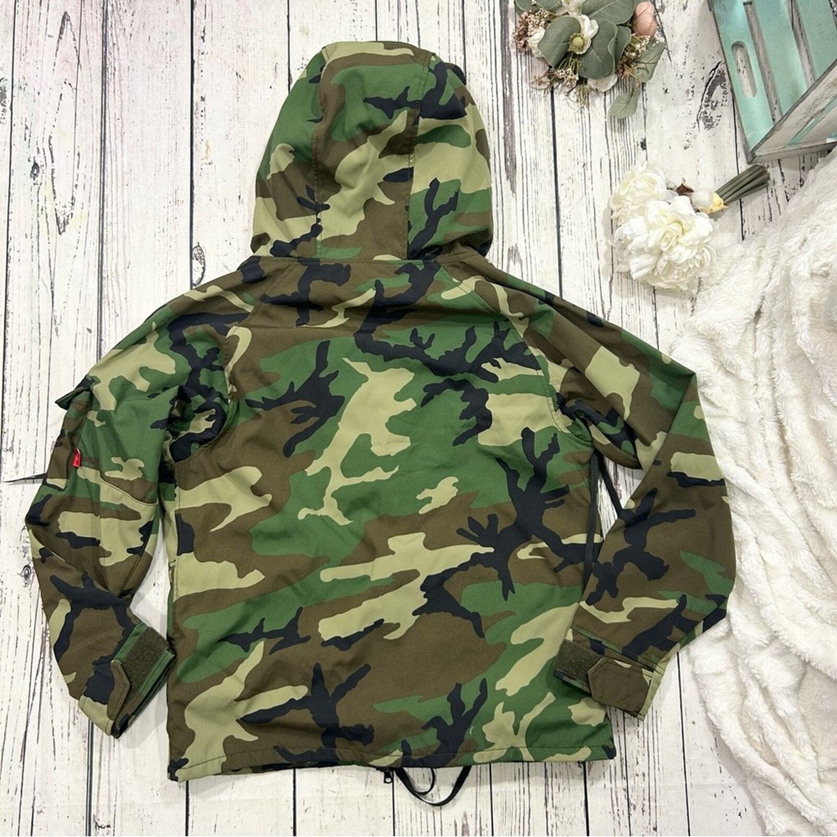 超美品 WTAPS WOODLANDCAMO DESIGN HOODIE S WTAPS ECWCS WOODLAND CAMO SUPREME GORETEX TETRATEX HOODED JACKET