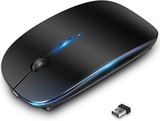 Wireless Mouse 2.4GHz USB Optical 800-1600 DPI for Laptop and PC