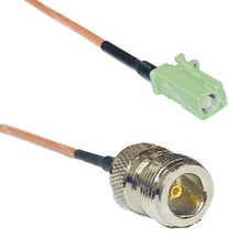 RG316 Avic Green Pioneer Jack to N FEMALE RF Cable Rapid-SHIP LOT