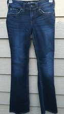 Mild Distress Silver Suki Surplus Jeans Women Blue Denim Jeans Size 26'X 31"