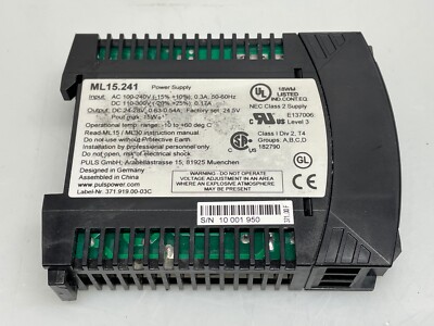 PULS ML15.241 Power Supply Old Stock 