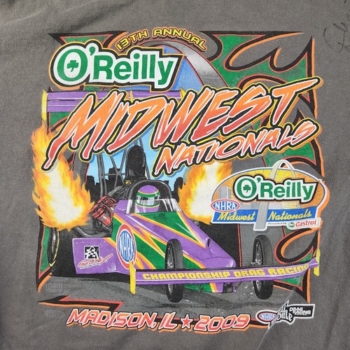 NHRA Drag Racing Shirt Men's Extra Large Y2K Midwest Nationals Driver ...