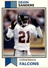 1993 SCD #59 Deion Sanders Atlanta Falcons