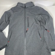 Apricoat Men's Jacket in Black with Removable Hood Size Medium