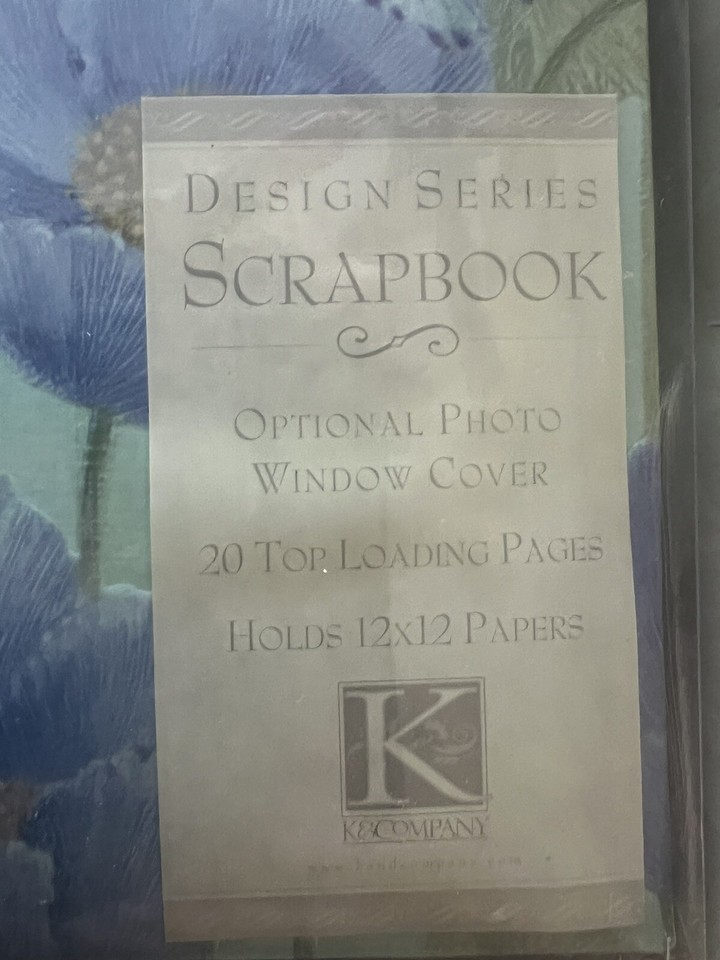 NIB K & company scrapbook album 12 X 12, Blue Poppies eBay