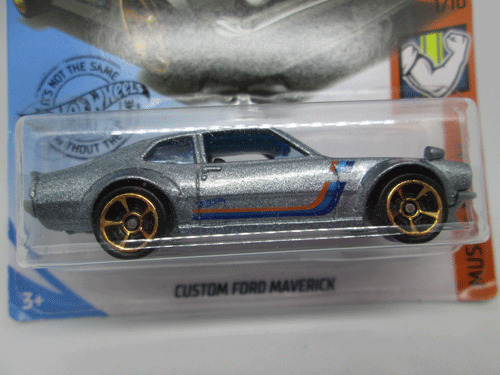 2019 Hot Wheels - Muscle Mania - Custom Ford Maverick - Silver - #1/10 - #98/250 - Picture 2 of 5