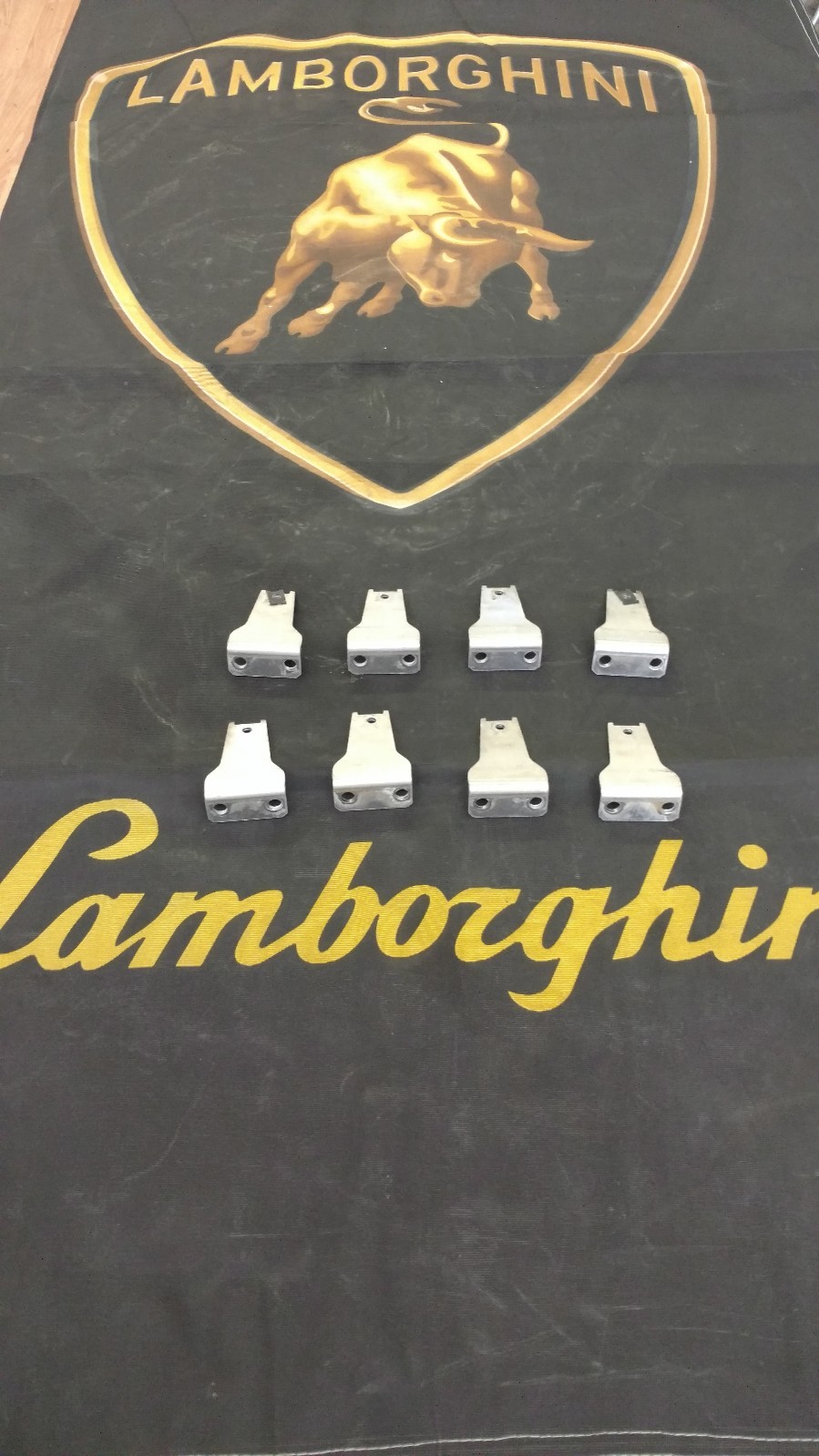 LAMBORGHINI GALLARDO LP560 COUPE SPYDER SUPERLEGGERA REAR BUMPER BRACKETS OEM 