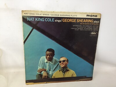 NAT KING COLE ''Sings / George Shearing Plays'' W-1675 Vinyl LP Record Album