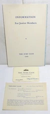 1950 Surf Club, Miami Beach, junior membership card + extras