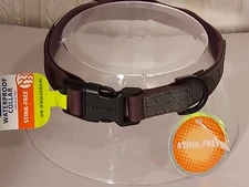 NEW~Top Paw~*WATERPROOF DOG COLLAR**~Stink Free~PURPLE~Size M 14-20"~EASY CLEAN